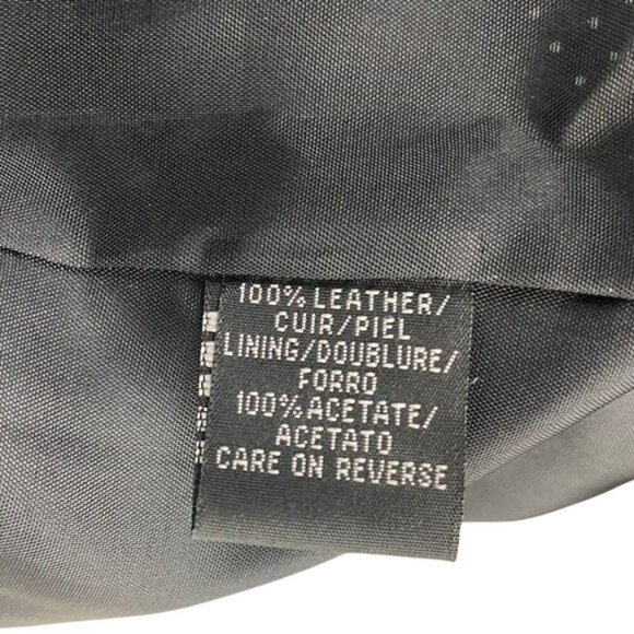 BCBG MAXAZRIA Vintage Black Leather Perforated Button Up Shirt US M - Picture 9 of 10